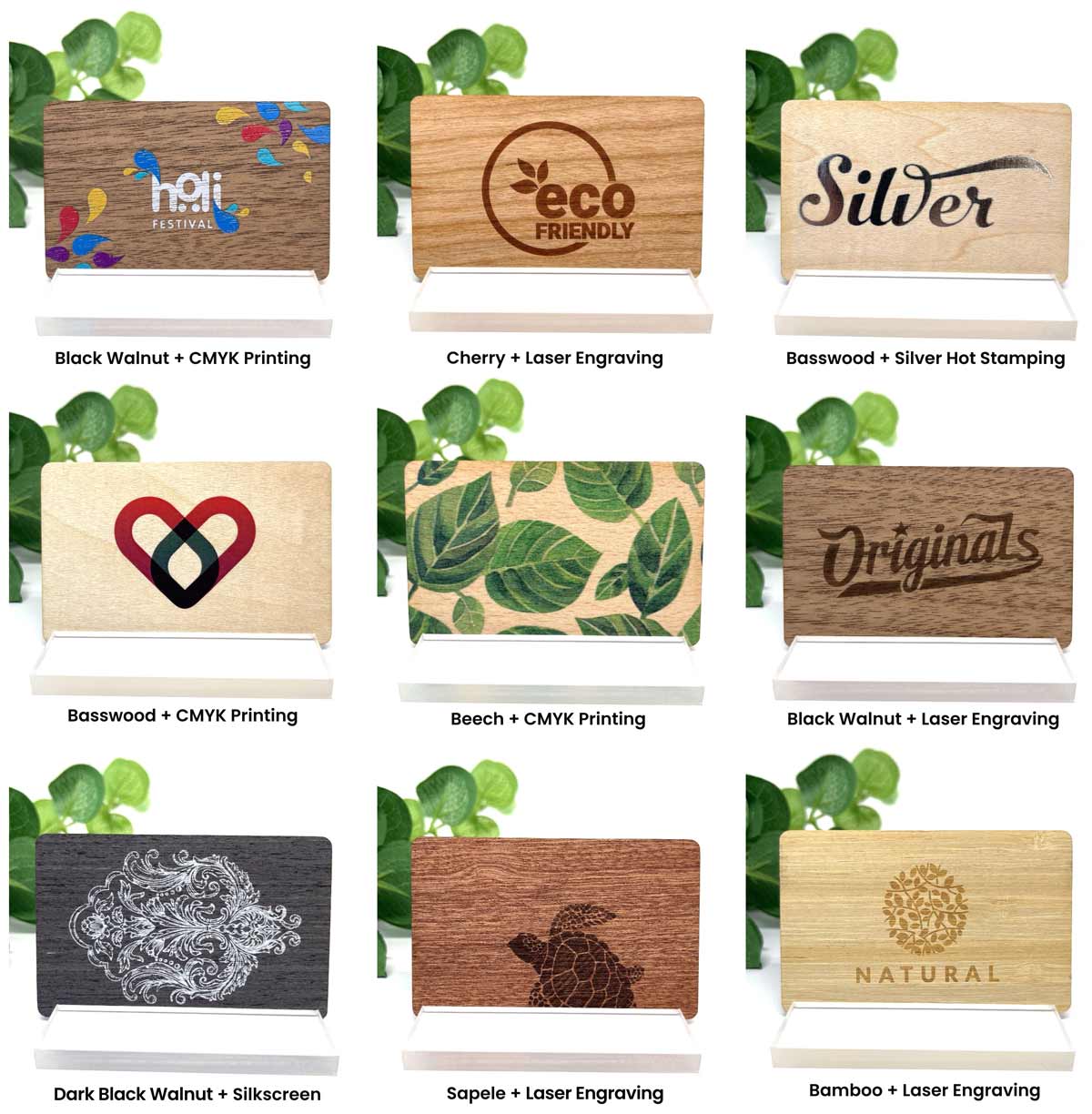 Wood Card Solutions examples Wood Card Solutions examples